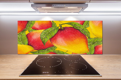 Rivestimento parete cucina con finitura in colore mango