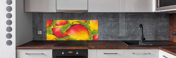 Rivestimento parete cucina con finitura in colore mango