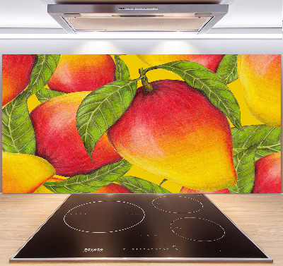 Rivestimento parete cucina con finitura in colore mango