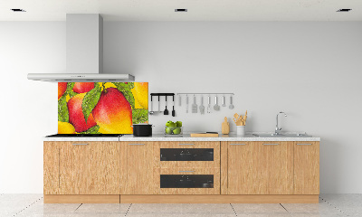 Rivestimento parete cucina con finitura in colore mango