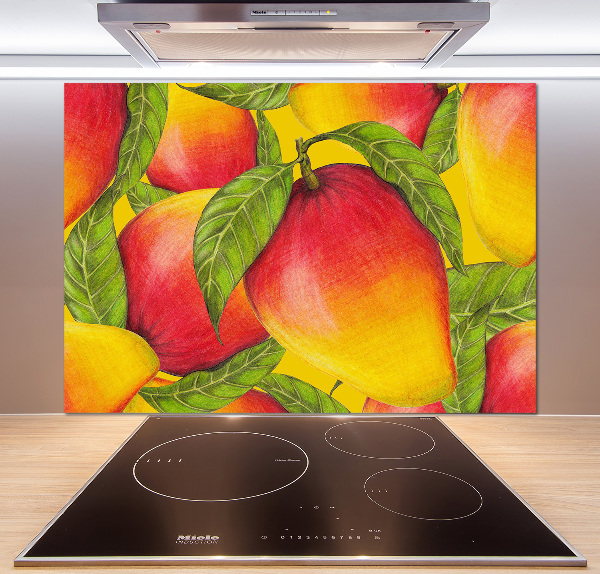 Rivestimento parete cucina con finitura in colore mango