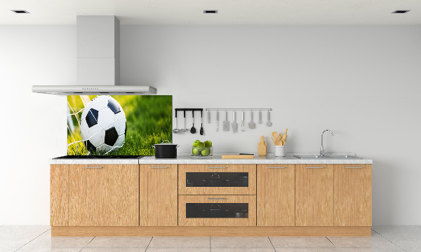 Rivestimento parete cucina con motivo decorativo raffigurante una palla in porta