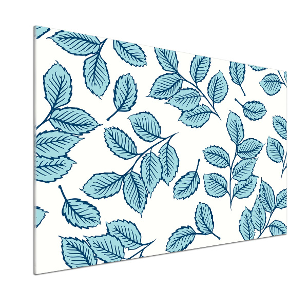 Pannello paraschizzi cucina con motivo a foglie