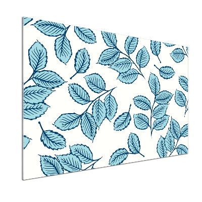 Pannello paraschizzi cucina con motivo a foglie