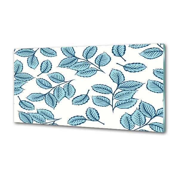 Pannello paraschizzi cucina con motivo a foglie