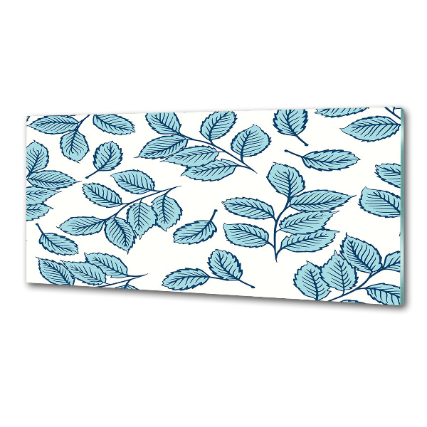 Pannello paraschizzi cucina con motivo a foglie