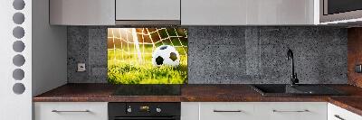 Pannello retrocucina con grafica «La palla è in porta»