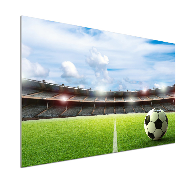 Pannello paraschizzi cucina con stampa «La palla sul campo»