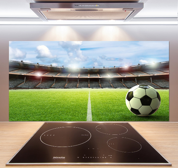 Pannello paraschizzi cucina con stampa «La palla sul campo»