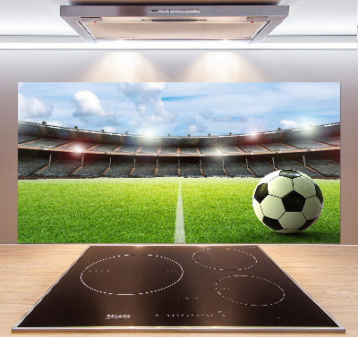 Pannello paraschizzi cucina con stampa «La palla sul campo»