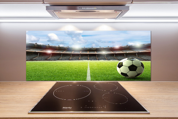 Pannello paraschizzi cucina con stampa «La palla sul campo»