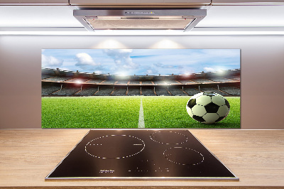 Pannello paraschizzi cucina con stampa «La palla sul campo»