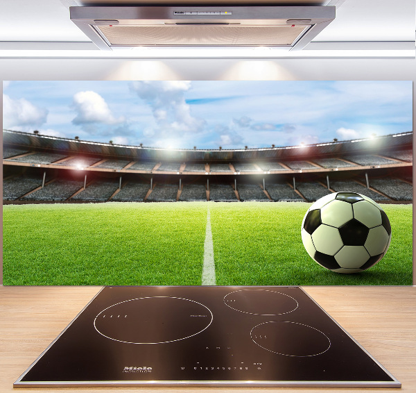Pannello paraschizzi cucina con stampa «La palla sul campo»