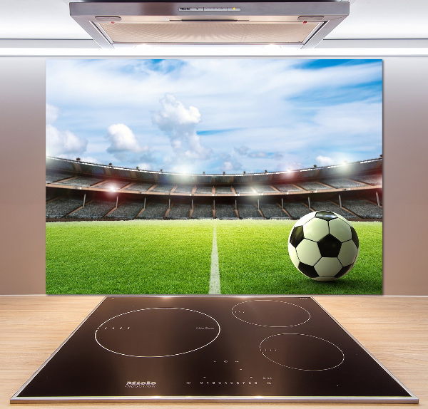Pannello paraschizzi cucina con stampa «La palla sul campo»