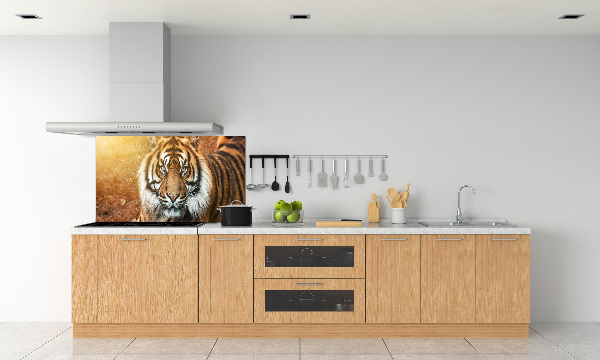 Pannello retrocucina con decorazione Tigre del Bengala
