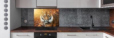 Pannello retrocucina con decorazione Tigre del Bengala
