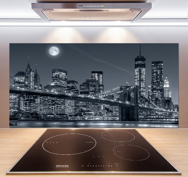 Pannello retrocucina con stampa del skyline di Manhattan, New York