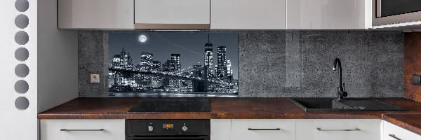 Pannello retrocucina con stampa del skyline di Manhattan, New York