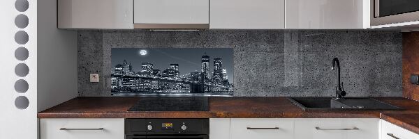 Pannello retrocucina con stampa del skyline di Manhattan, New York