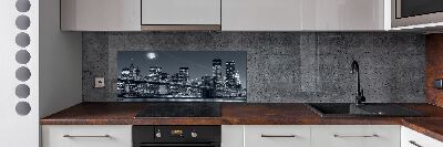Pannello retrocucina con stampa del skyline di Manhattan, New York