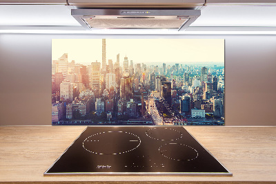 Pannello paraschizzi cucina con stampa con vista a volo d'uccello su New York