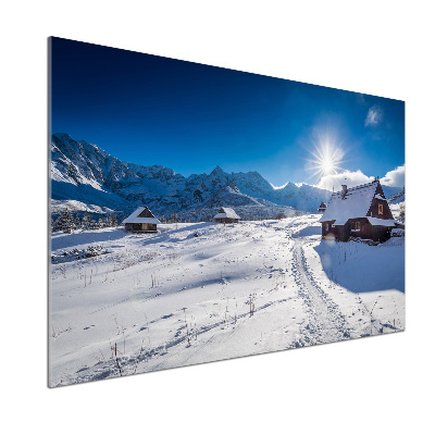 Rivestimento parete cucina con motivo Pascoli dei Monti Tatra