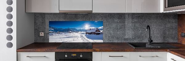 Rivestimento parete cucina con motivo Pascoli dei Monti Tatra