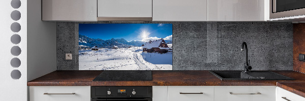 Rivestimento parete cucina con motivo Pascoli dei Monti Tatra