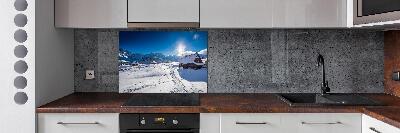 Rivestimento parete cucina con motivo Pascoli dei Monti Tatra