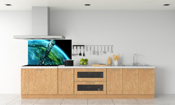 Rivestimento parete cucina con motivo Missile nucleare