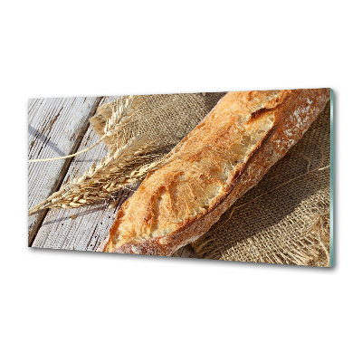 Pannello retrocucina con stampa a tema baguette fresca
