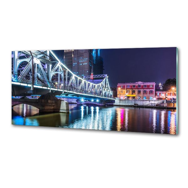 Rivestimento parete cucina con motivo Ponte di Shanghai