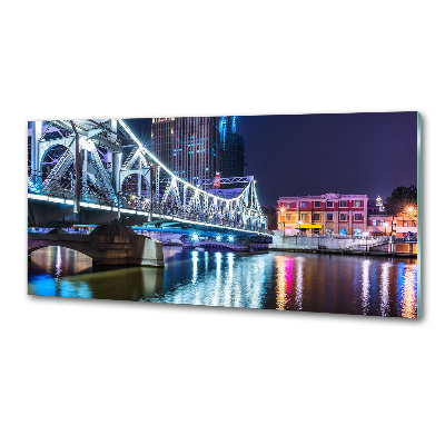 Rivestimento parete cucina con motivo Ponte di Shanghai