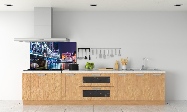 Rivestimento parete cucina con motivo Ponte di Shanghai
