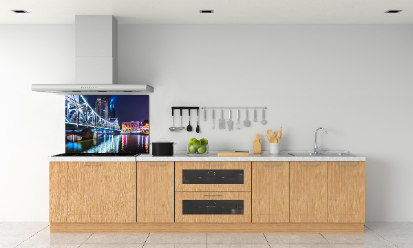 Rivestimento parete cucina con motivo Ponte di Shanghai