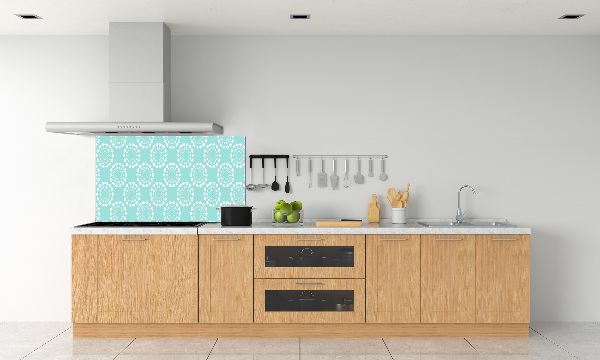 Rivestimento parete cucina con motivo geometrico