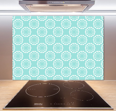 Rivestimento parete cucina con motivo geometrico