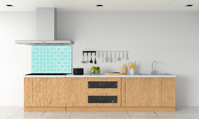Rivestimento parete cucina con motivo geometrico