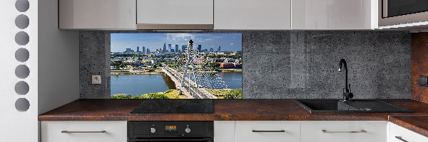 Pannello retrocucina con stampa di Varsavia, Polonia