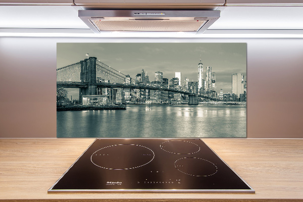 Rivestimento parete cucina con motivo ispirato a Manhattan, New York