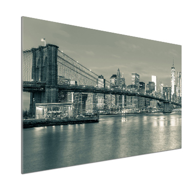 Rivestimento parete cucina con motivo ispirato a Manhattan, New York