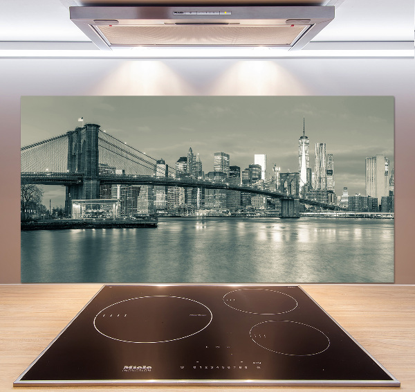 Rivestimento parete cucina con motivo ispirato a Manhattan, New York