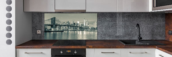 Rivestimento parete cucina con motivo ispirato a Manhattan, New York