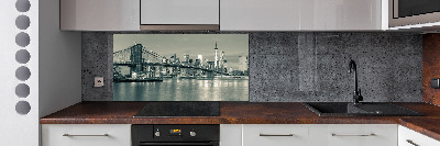 Rivestimento parete cucina con motivo ispirato a Manhattan, New York