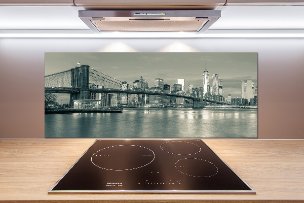 Rivestimento parete cucina con motivo ispirato a Manhattan, New York