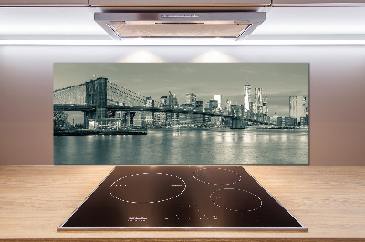 Rivestimento parete cucina con motivo ispirato a Manhattan, New York