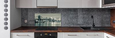 Rivestimento parete cucina con motivo ispirato a Manhattan, New York