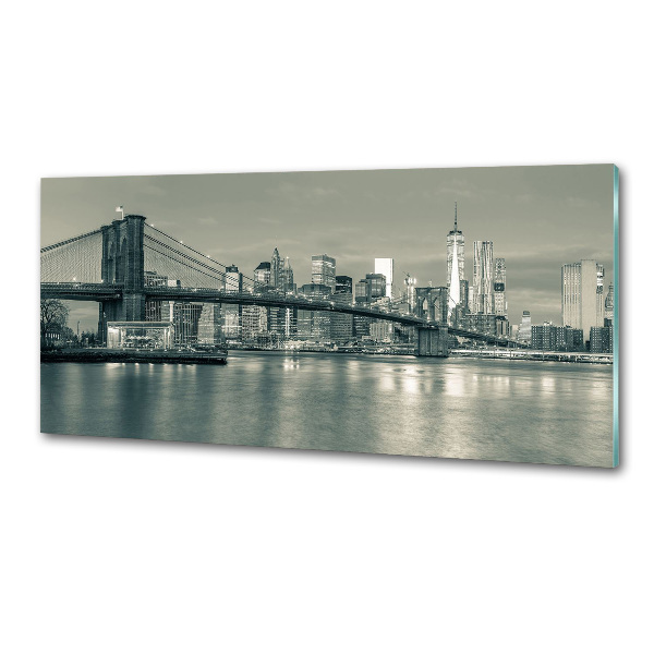 Rivestimento parete cucina con motivo ispirato a Manhattan, New York