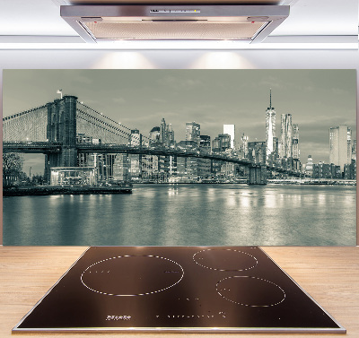Rivestimento parete cucina con motivo ispirato a Manhattan, New York