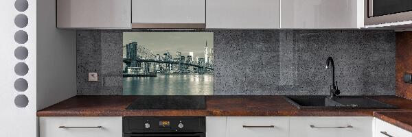 Rivestimento parete cucina con motivo ispirato a Manhattan, New York